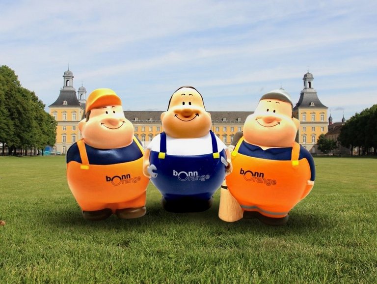 bonnorange Maskottchen "Bert" bonnorange Maskottchen "Bert" auf der Hofgartenwiese