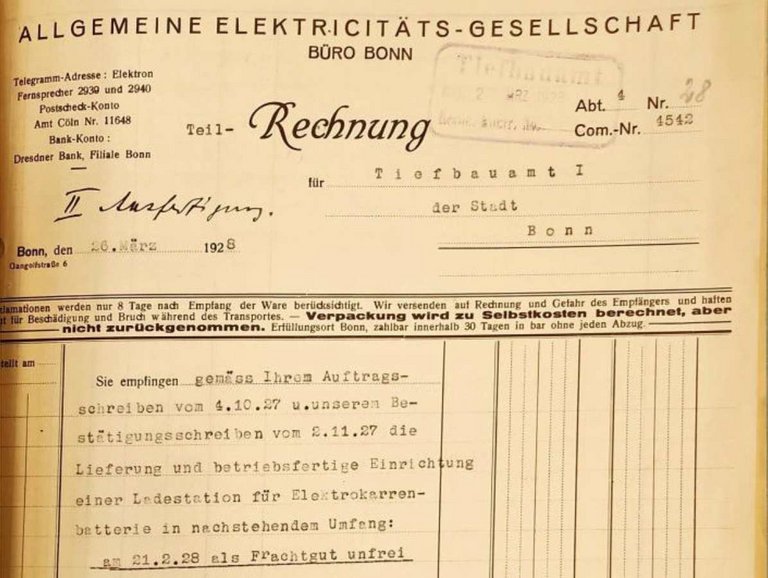 Rechnung E-LKW bonnorange