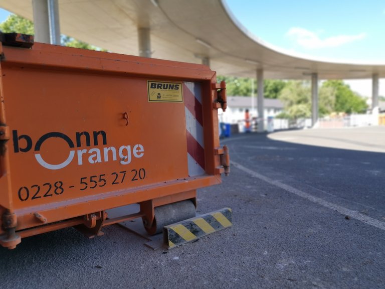 Wertstoffhof Südstraße Mulde am Wertstoffhof Südstraße