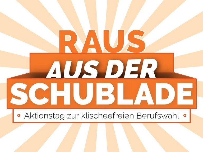 Aktionstag "Raus aus der Schublade" Logo Aktionstag "Raus aus der Schublade"